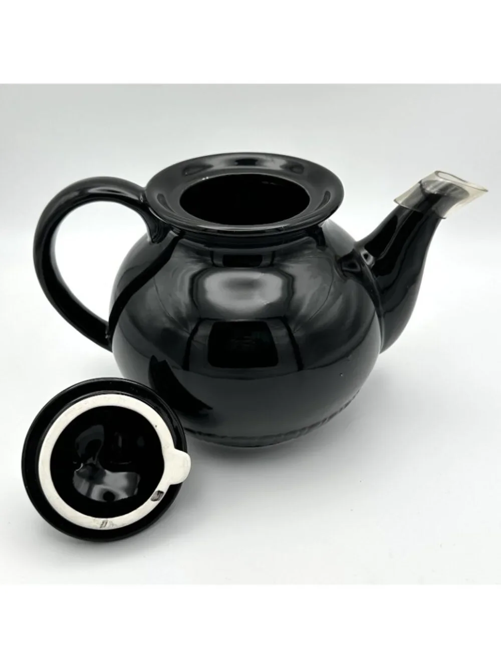 Vandor Rare 1990 Safari Zebra Teapot Black Animal Motif Vintage Retro Minor Flaw